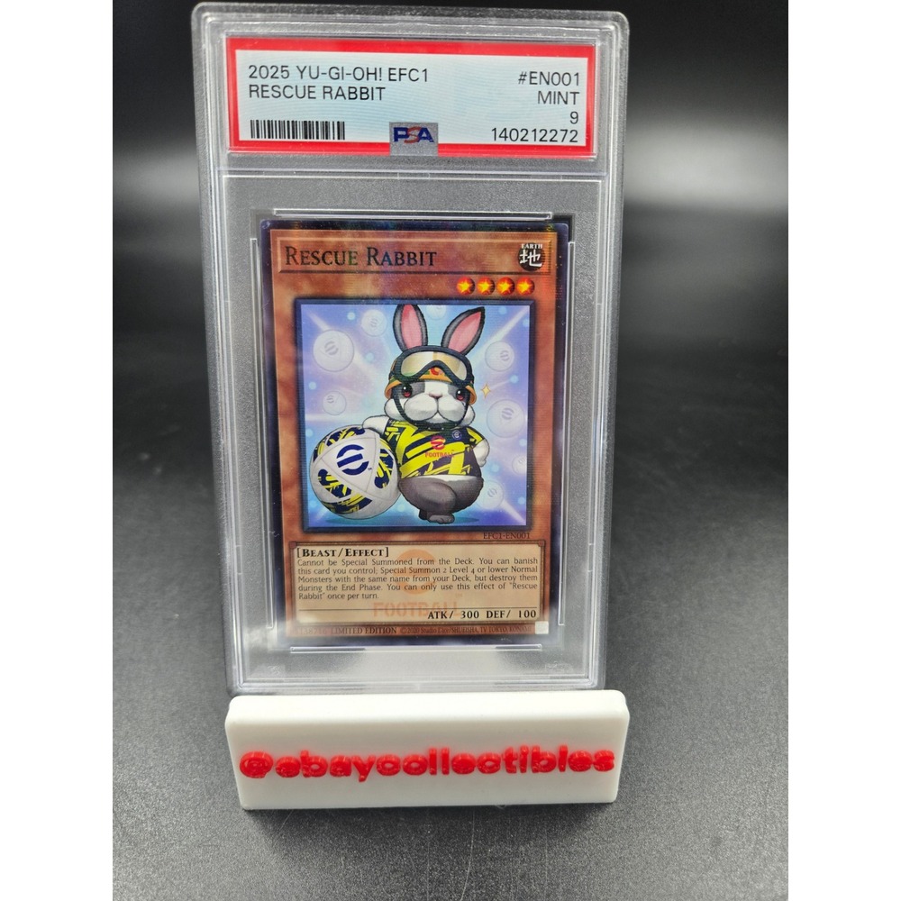 2025 Yu-Gi-Oh! EFC1 Rescue Rabbit EN001 PSA 9 Mint Limited Edition Super Rare
